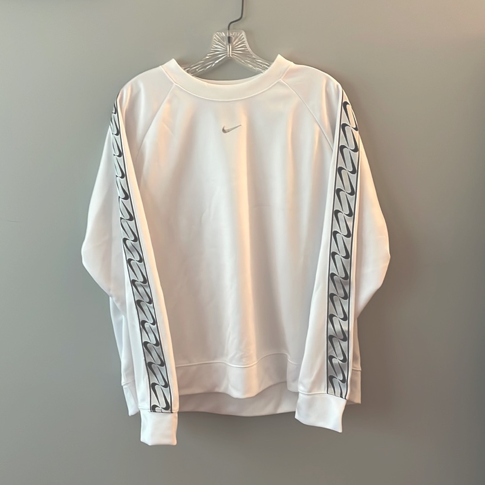 White Nike Crewneck Sweatshirt.